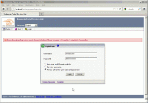 Displaying Real-Time Message for the Blocked Account