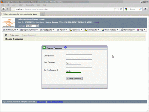 Password Strength Meter in Change Password Page